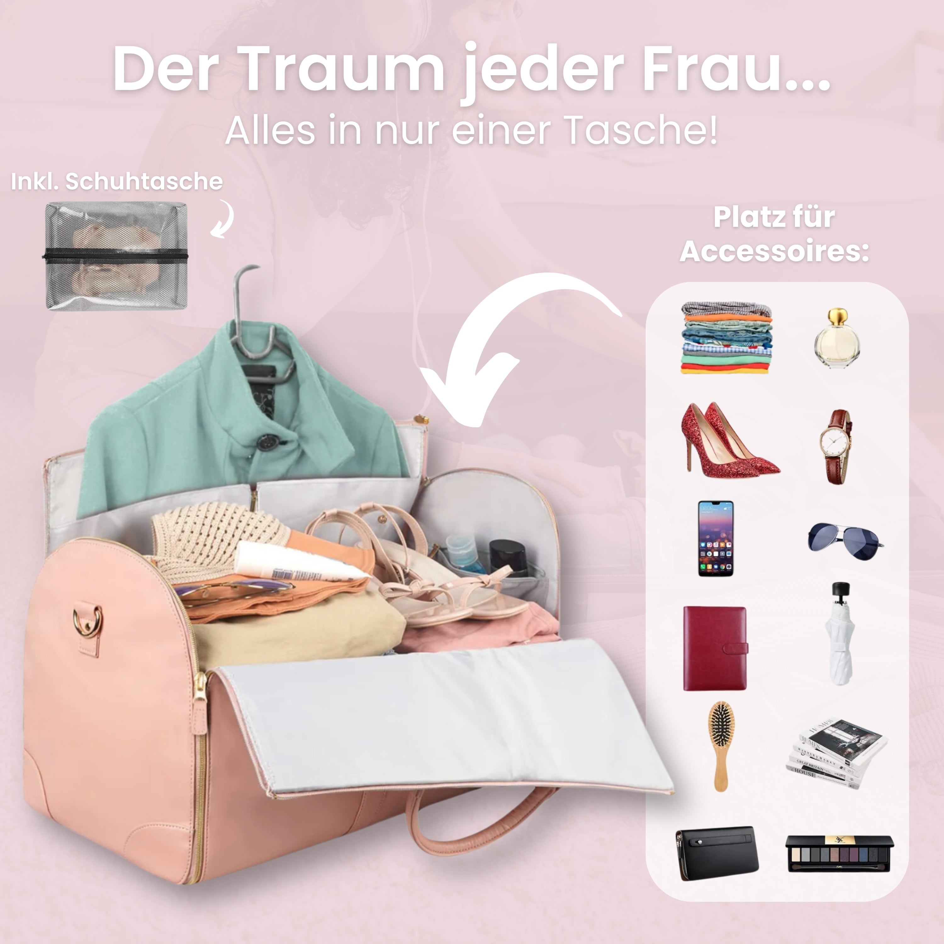 PINKY | Die beste Reisetasche für Frauen