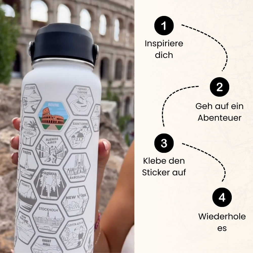 Travel Bottle + Sticker (1 + 1 GRATIS)