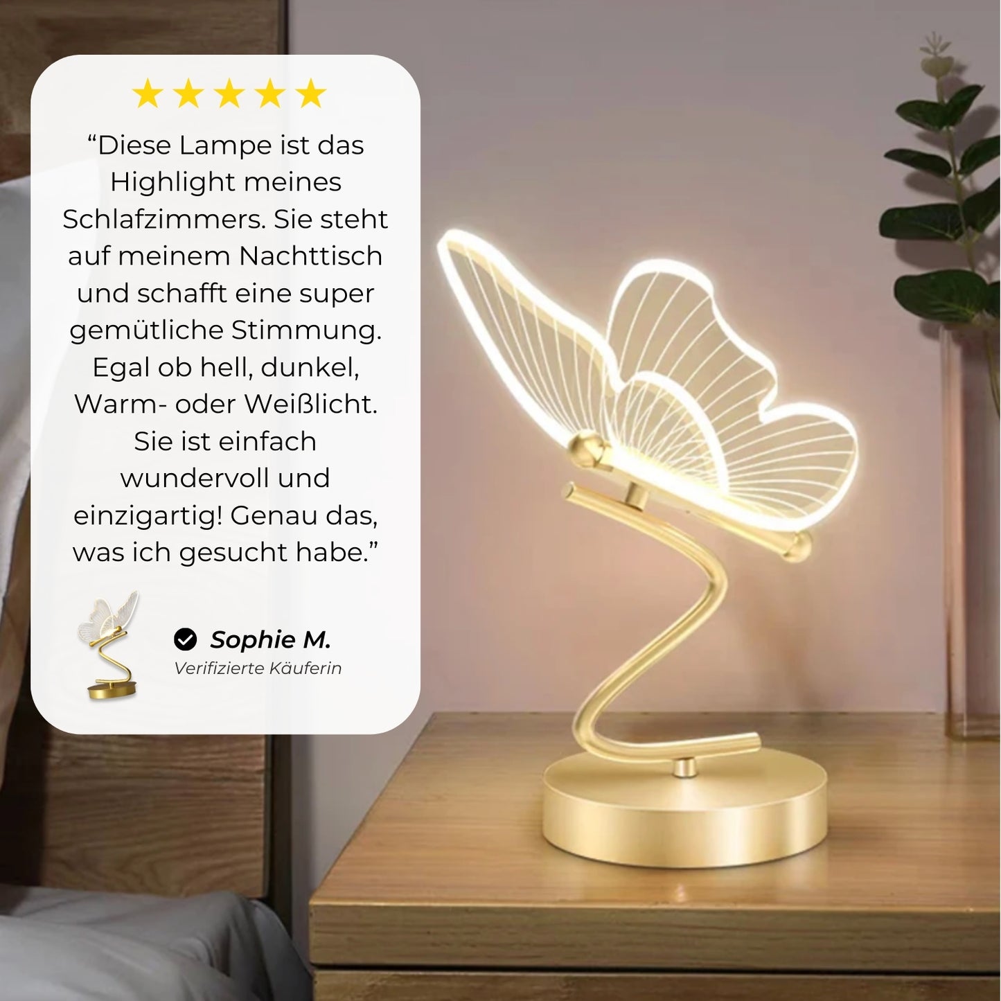 Bella Butterfly Lamp