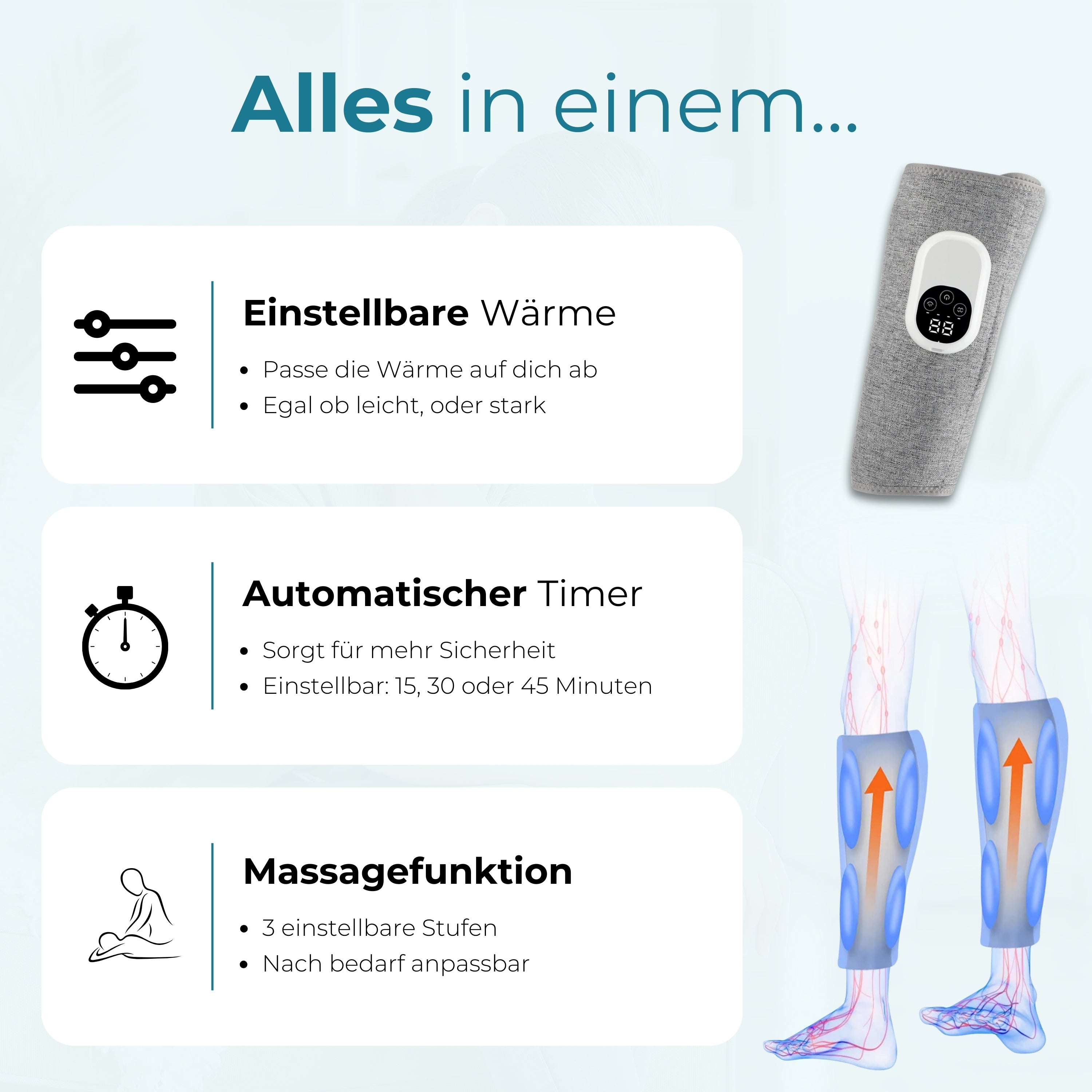 VitaFit | Wärmende Beinmassage für Zuhause