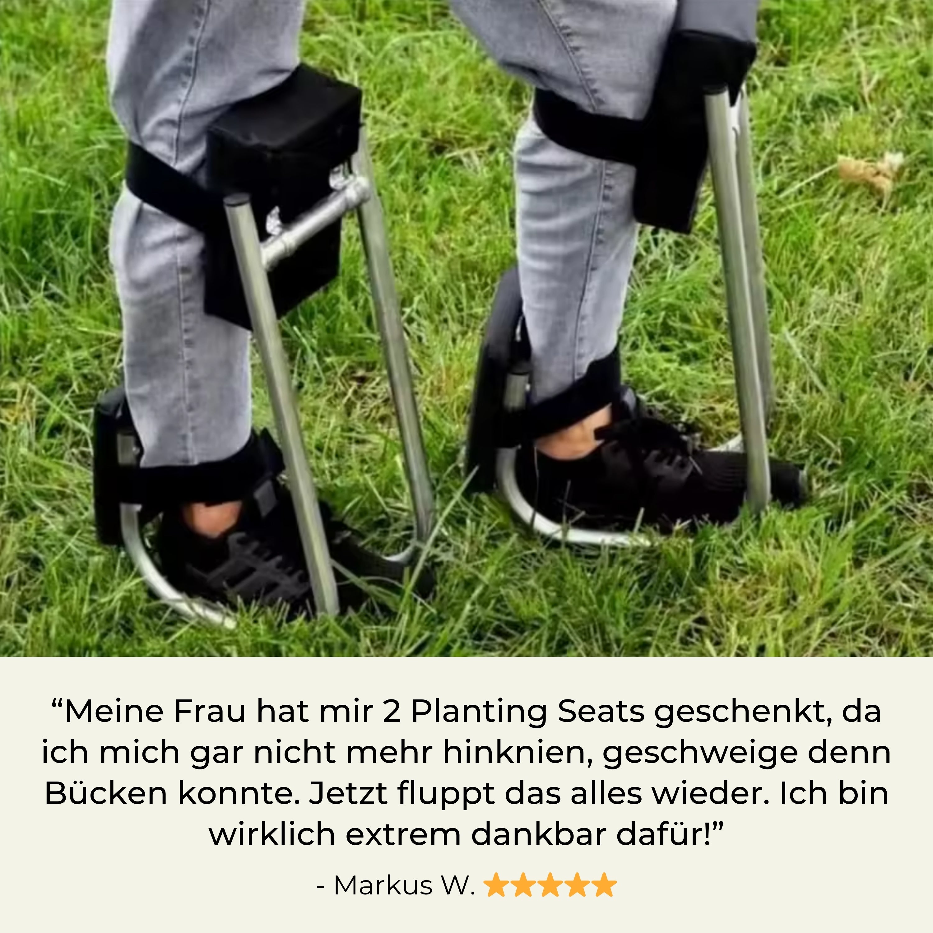 Planting Seat™ | Gartenarbeit ohne Schmerzen