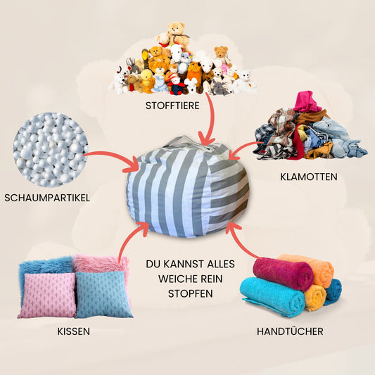 Bean Bag - Schnell Ordnung im Kinderzimmer