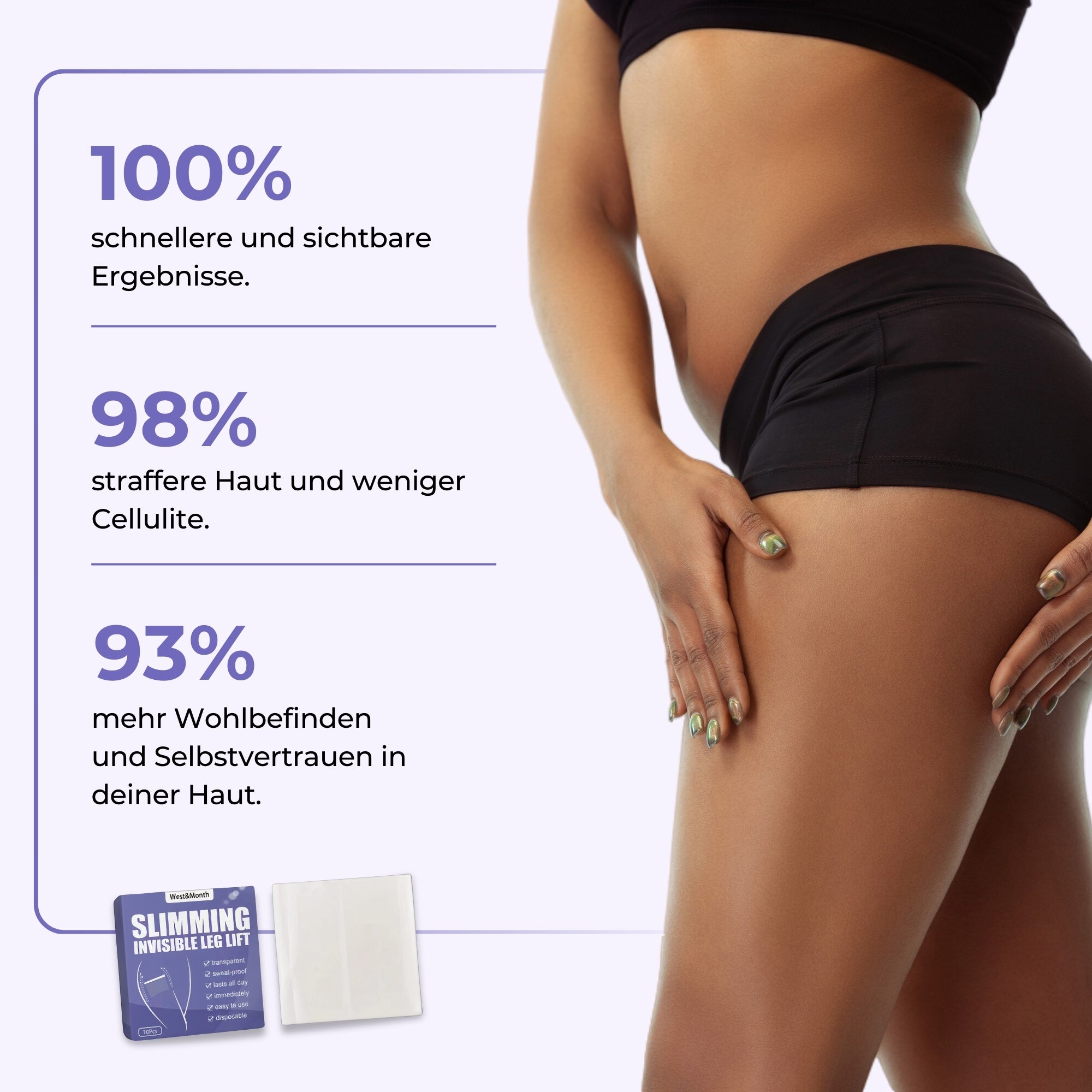 Cellu Patches | Verstecke Cellulite in Sekunden