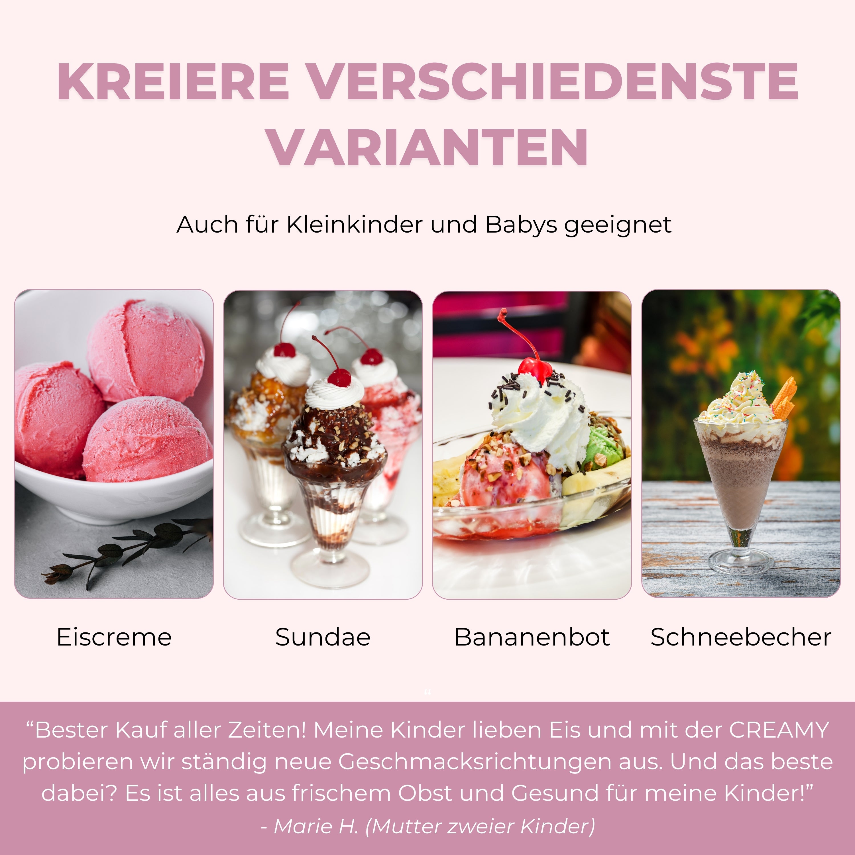 CREAMY | Gesundes und leckeres Eis direkt Zuhause