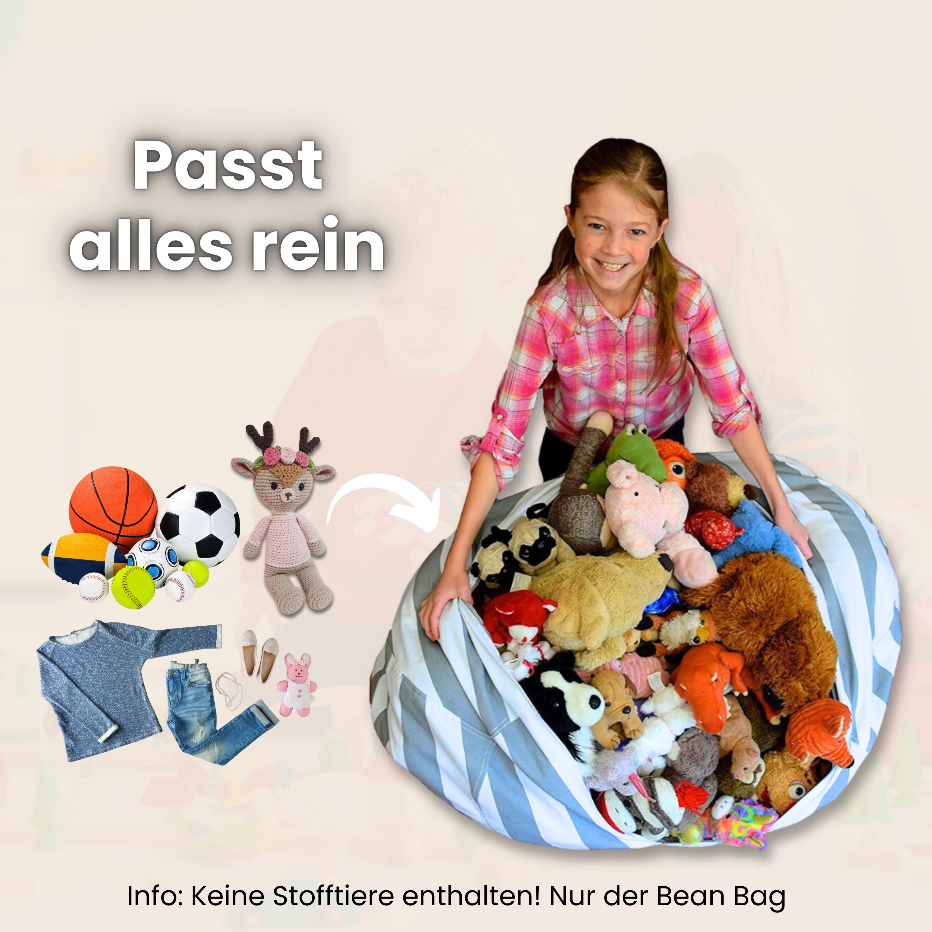 Bean Bag - Schnell Ordnung im Kinderzimmer